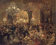 Adolph von Menzel Ball Supper oil painting picture wholesale